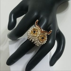 Owl head ring